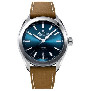 Alpina Men's Swiss Alpiner Brown Leather Strap Watch 42mm - Tan