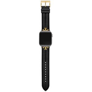 Tory Burch The Kira Black Leather Strap For Apple Watch 38mm-45mm - Black