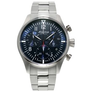 Alpina Men's Swiss Automatic Chronograph Startimer Pilot Stainless Steel Bracelet Watch 42mm - Stainless Steel