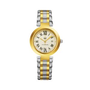 Alexander Women's Niki Gold-Tone Silver-Tone Stainless Steel , Silver-Tone Dial , 32mm Round Watch - Gold-tone silver-tone