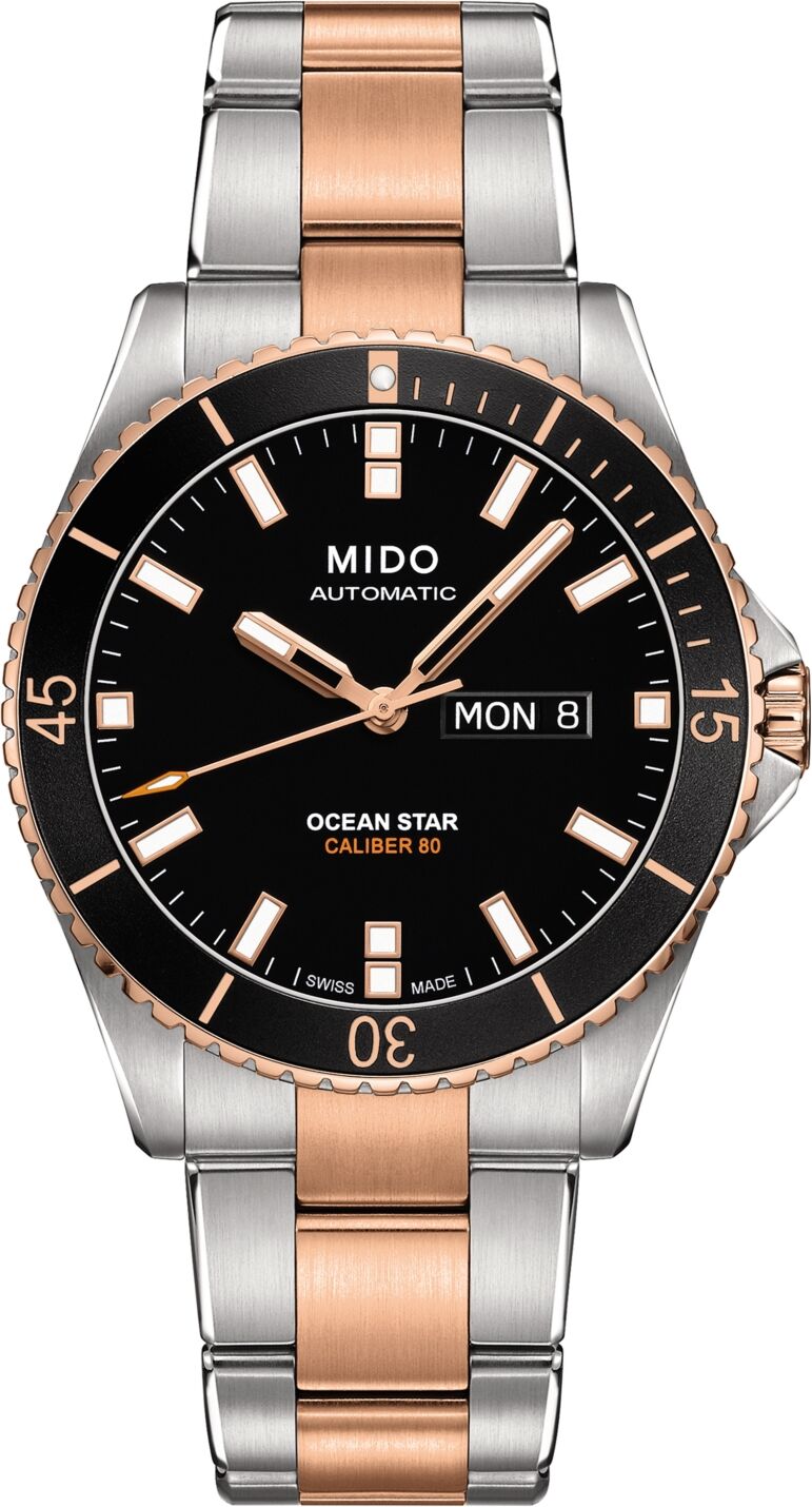 Mido Men's Swiss Automatic Ocean Star Captain V Two-Tone Stainless Steel Bracelet Watch 42.5mm - Two Tone