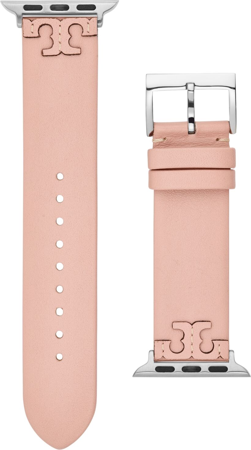 Tory Burch Women's McGraw Blush Band For Apple Watch Leather Strap 38mm/40mm - Blush