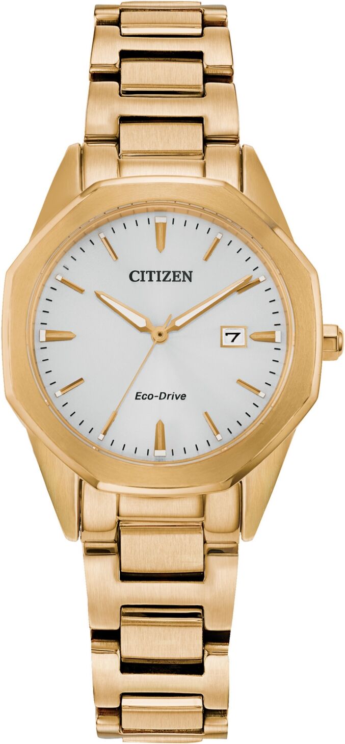 Citizen Eco-Drive Women's Corso Gold-Tone Stainless Steel Bracelet Watch 28mm - Gold