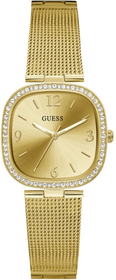 Guess Women's Gold-Tone Stainless Steel Mesh Bracelet Watch 32mm - Gold-Tone