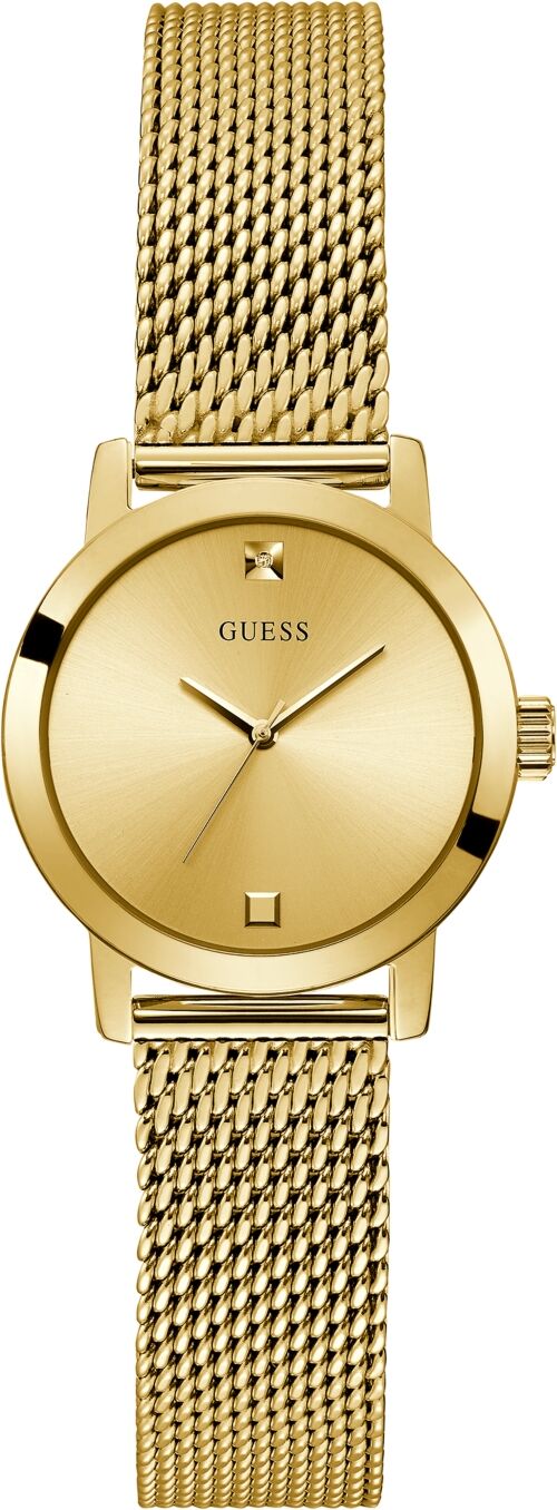 Guess Women's Gold-Tone Mesh Bracelet Watch 25mm - Gold-Tone