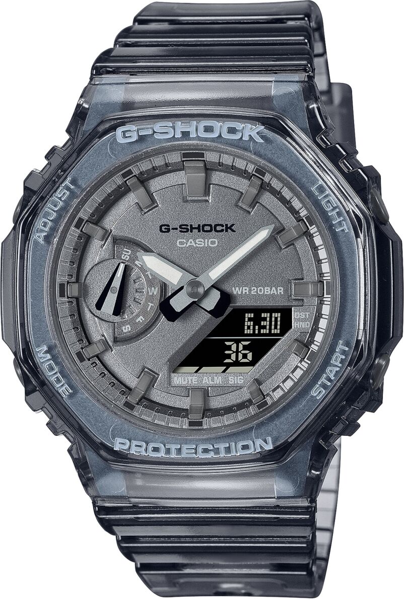 G-Shock Unisex Dark Gray Skeleton Resin Strap Watch 40.4mm GMAS2100SK1A - Gray