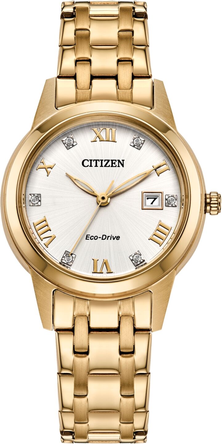 Citizen Eco-Drive Women's Classic Gold-Tone Stainless Steel Bracelet Watch 29mm - Silver-tone