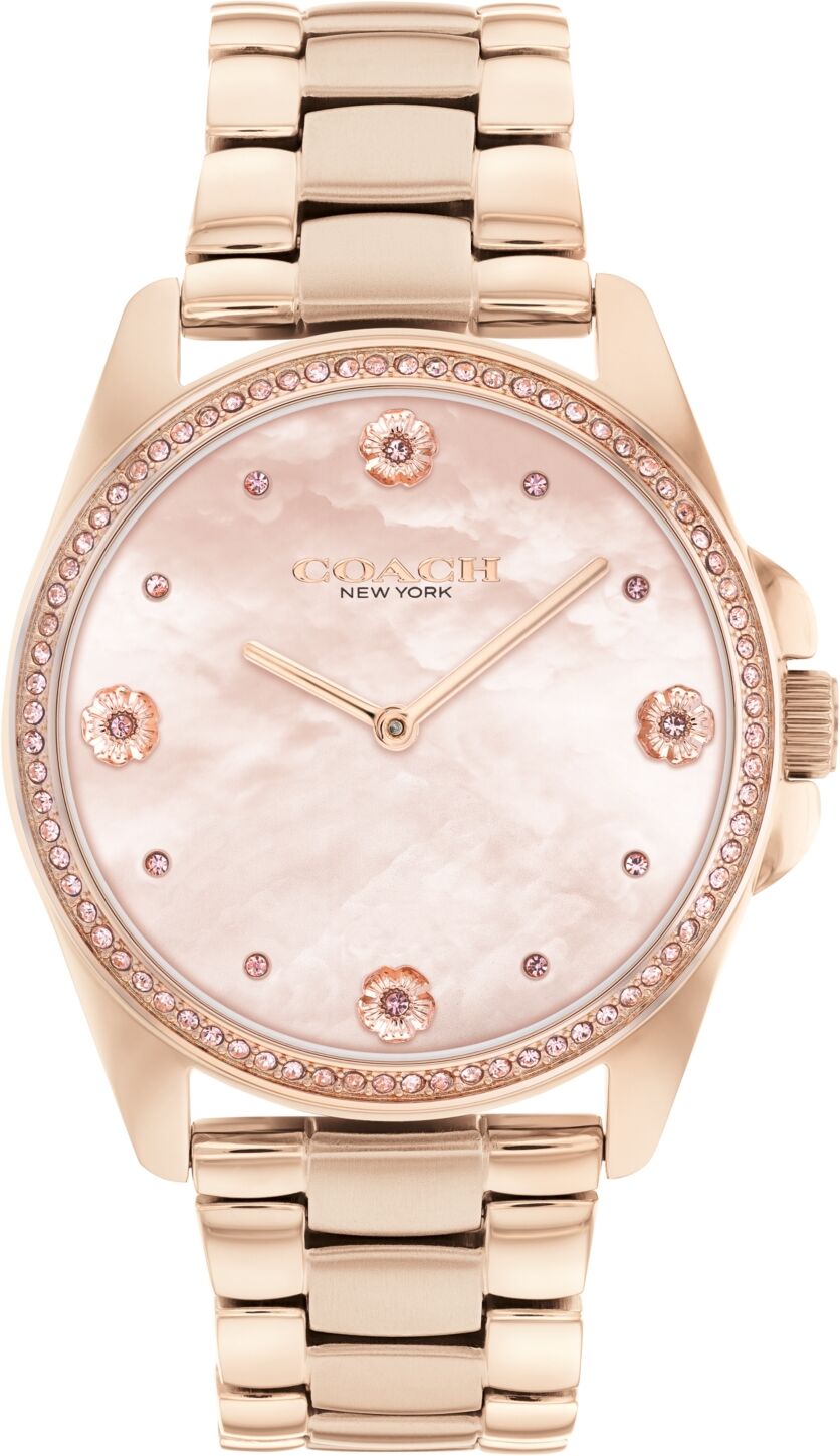 Coach Women's Greyson Quartz Rose Gold-Tone Stainless Steel Bracelet Watch 36mm - Rose Gold-tone