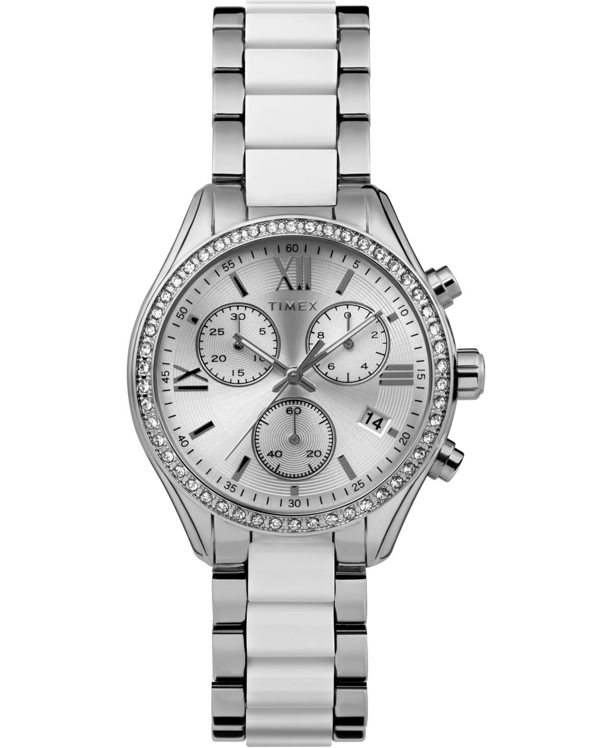 Timex Women's Quartz Analog Premium Dress Alloy Silver-Tone Watch 38mm - Silver-Tone