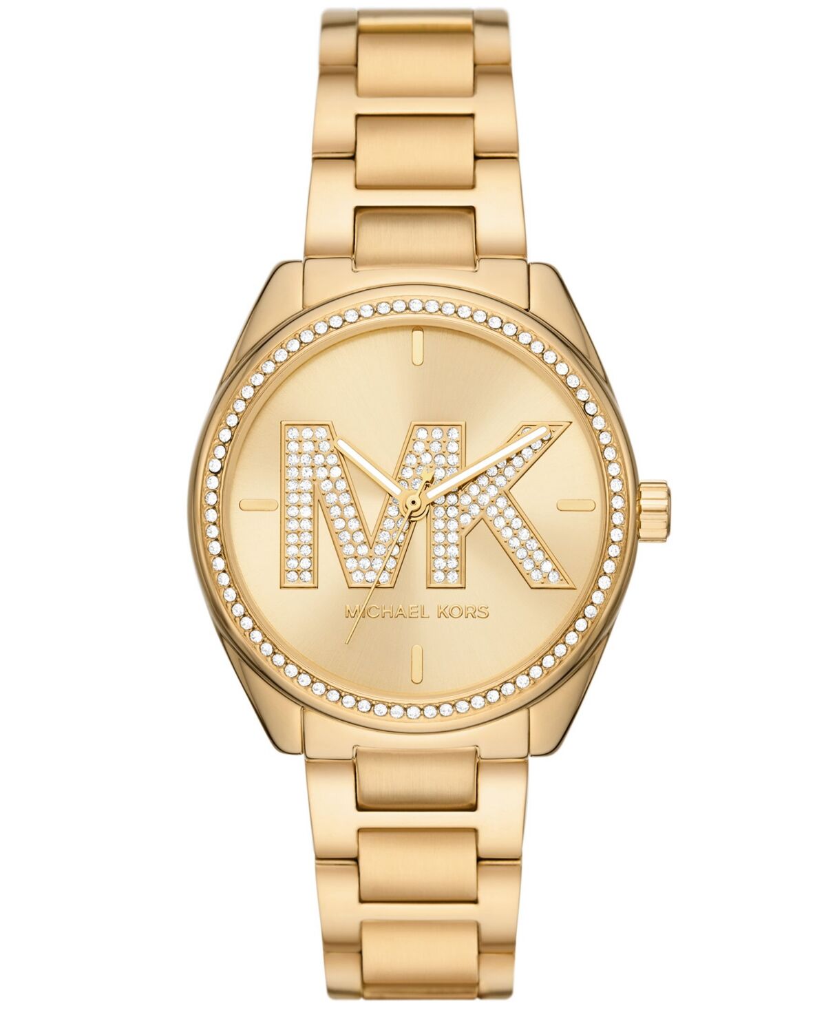 Michael Kors Women's Janelle Three-Hand Gold-Tone Stainless Steel Watch 36mm - Gold-Tone