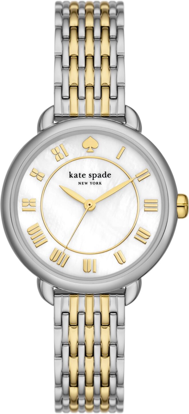 kate spade new york Women's Lily Avenue Three Hand Two-Tone Stainless Steel Watch 34mm - Two-Tone