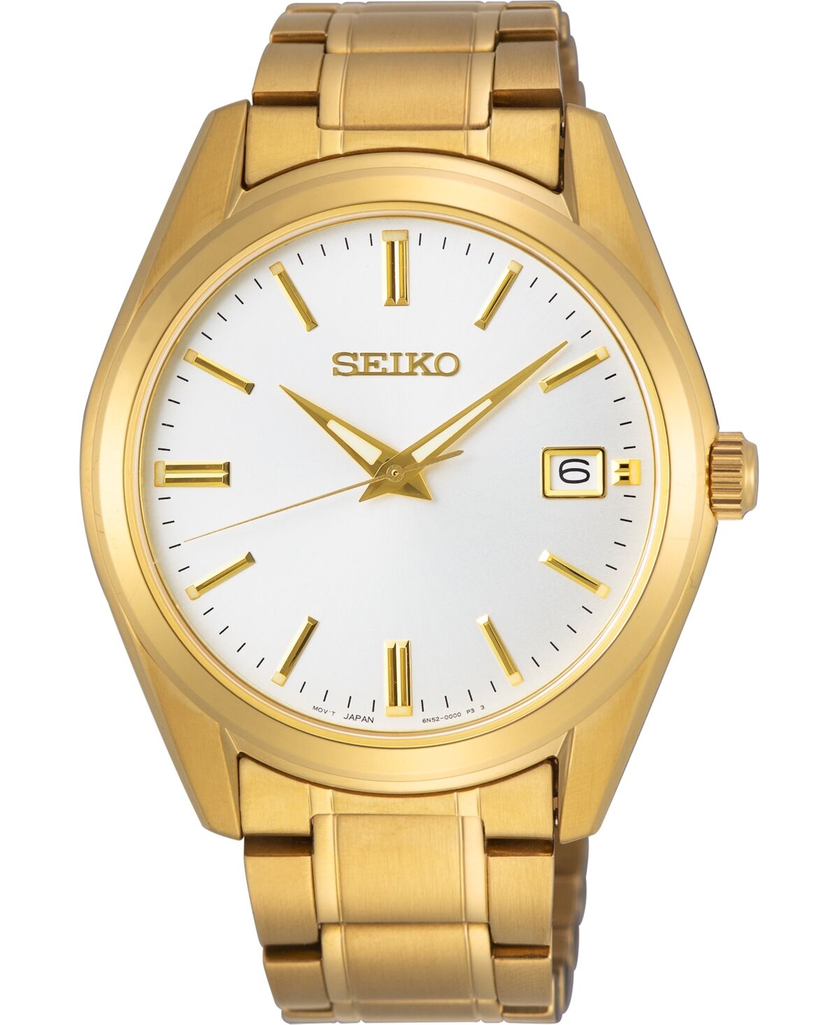 Seiko Men's Essentials Gold-Tone Stainless Steel Bracelet Watch 40.2mm - Gold