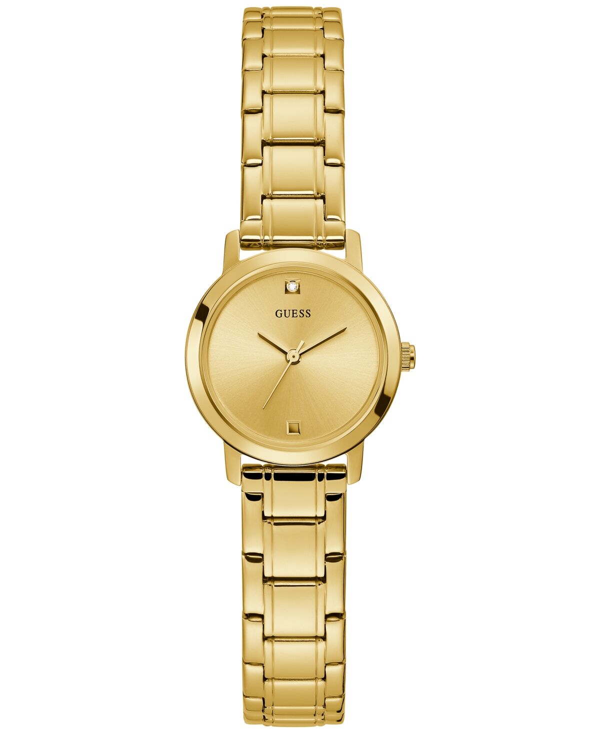 Guess Women's Diamond-Accent Gold-Tone Stainless Steel Bracelet Watch 25mm - Gold-tone