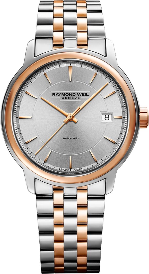 Raymond Weil Men's Swiss Automatic Maestro Two-Tone Stainless Steel Bracelet Watch 39mm - Silver