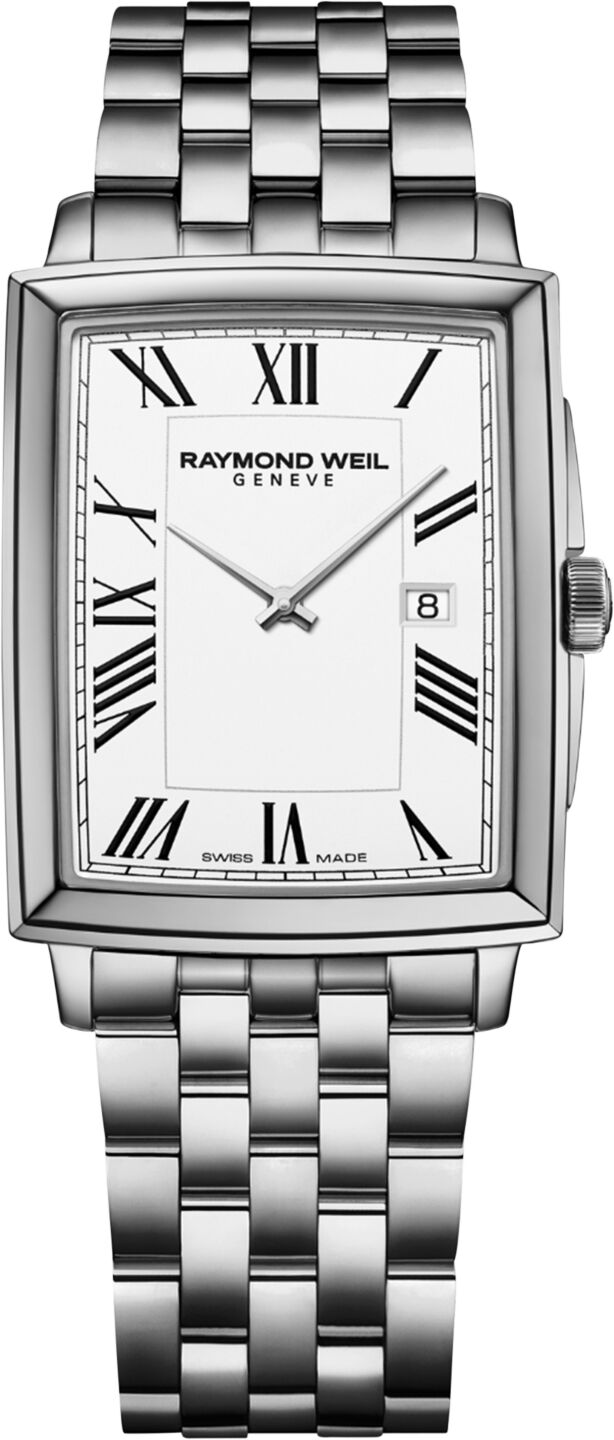 Raymond Weil Men's Swiss Toccata Stainless Steel Bracelet Watch 29x37mm - White