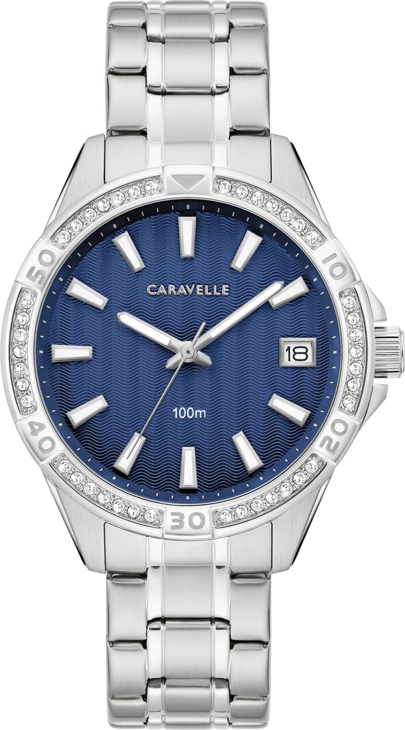 Caravelle designed by Bulova Women's Stainless Steel Bracelet Watch 36mm - Silver-tone