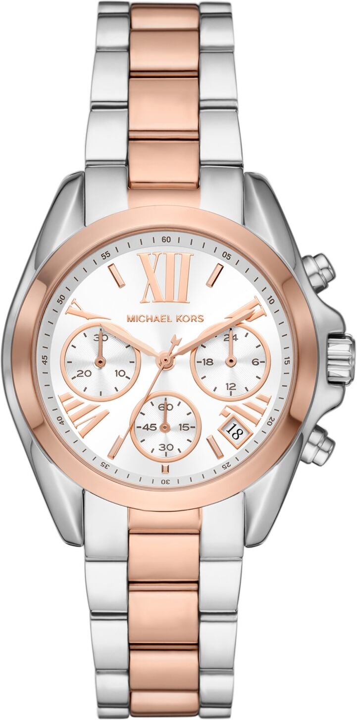 Michael Kors Women's Bradshaw Chronograph Two-Tone Stainless Steel Bracelet Watch 36mm - Two-Tone