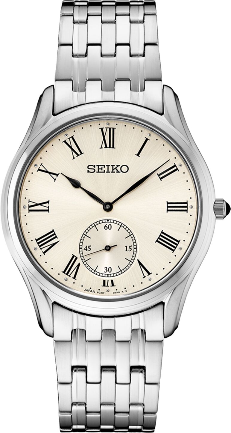 Seiko Men's Analog Essentials Stainless Steel Bracelet Watch 39mm - Silver