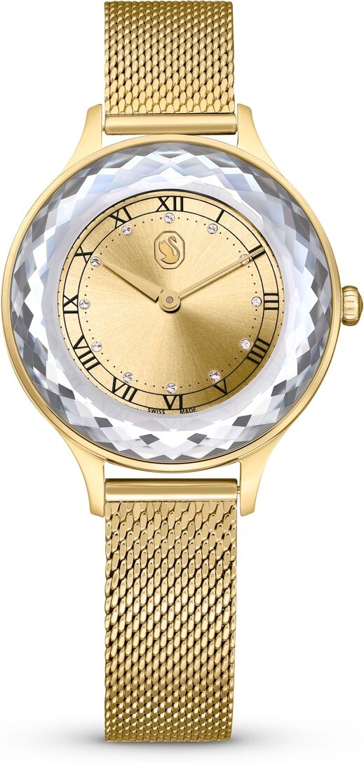 Swarovski Women's Quartz Octea Nova Gold-Tone Metal Watch, Swiss Made 33mm - Gold