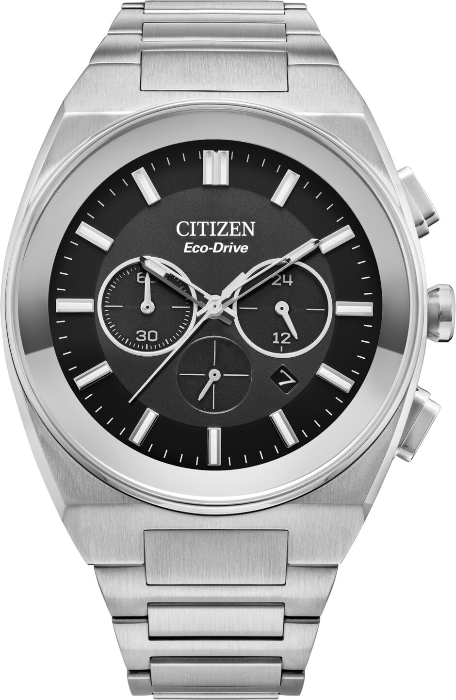 Citizen Eco-Drive Men's Chronograph Modern Axiom Stainless Steel Bracelet Watch 43mm - Silver-tone