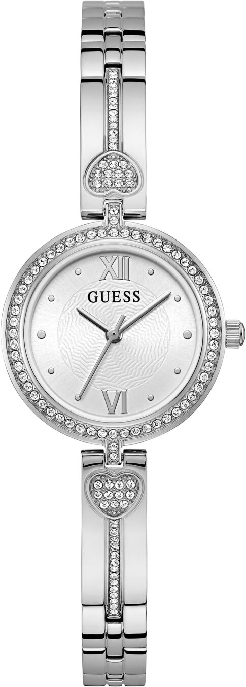 Guess Women's Analog Silver-Tone Stainless Steel Watch 27mm - Silver-Tone