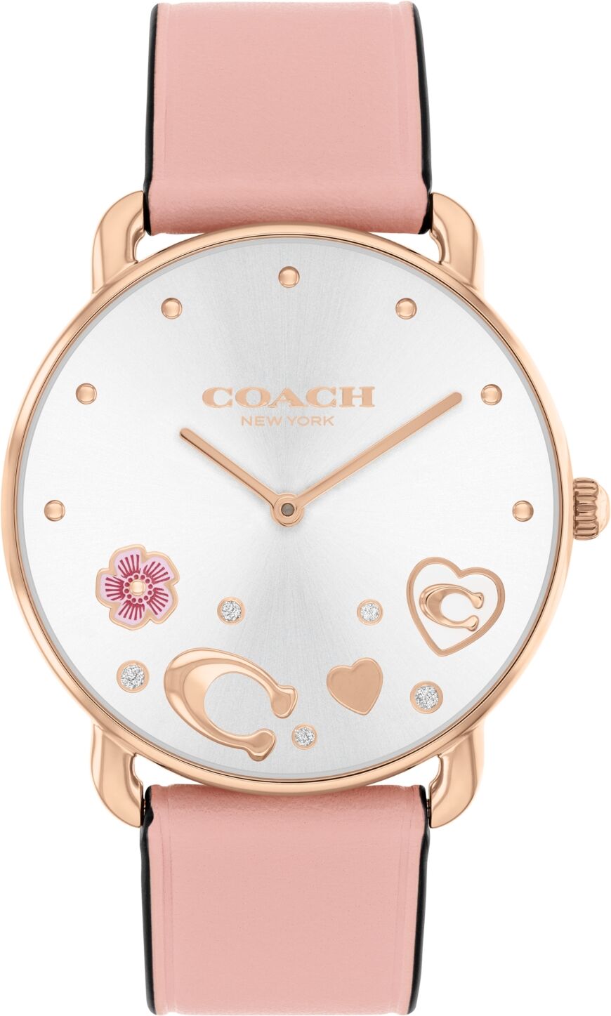 Coach Women's Elliot Blush Leather Strap Watch 36mm - Blush