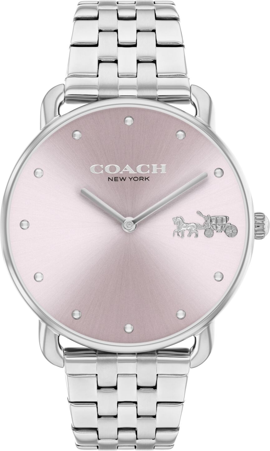 Coach Women's Elliot Silver-Tone Stainless Steel Bracelet Watch 36mm - Silver