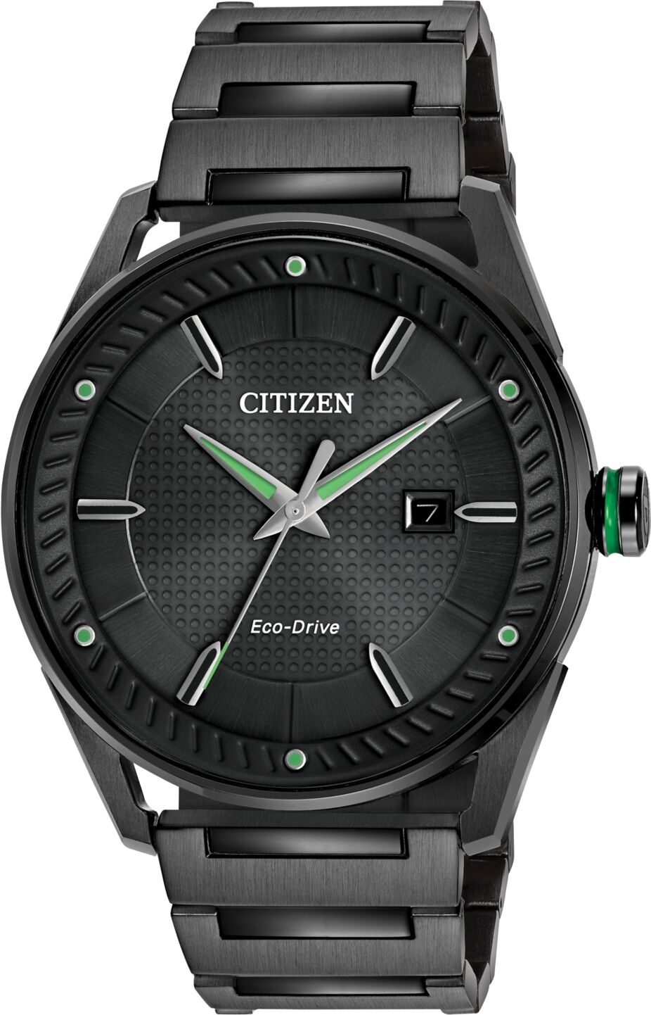 Citizen Drive from Citizen Eco-Drive Men's Black Ion-Plated Stainless Steel Bracelet Watch 42mm BM6985-55E - Black