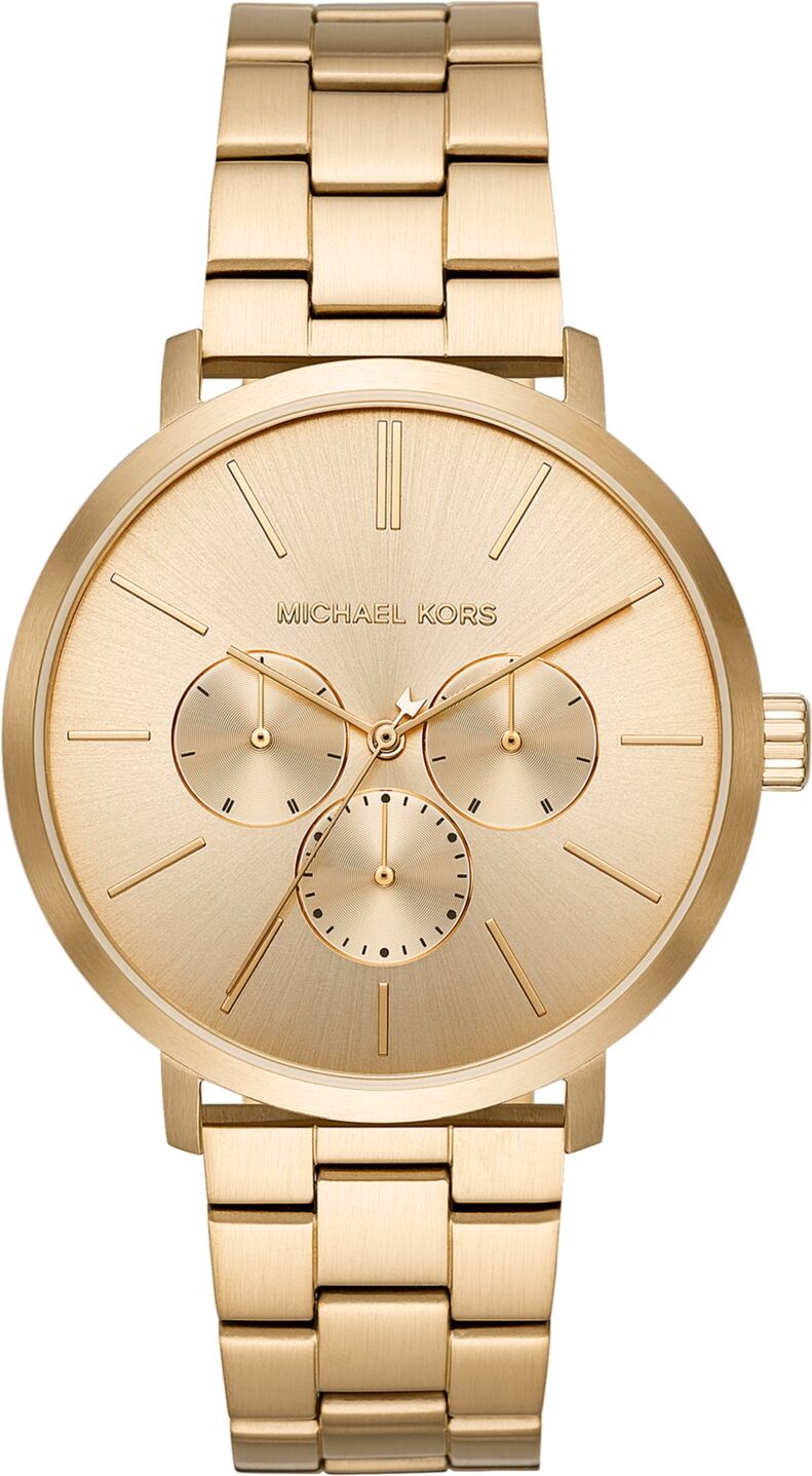 Michael Kors Men's Blake Gold-Tone Stainless Steel Bracelet Watch 42mm - Gold