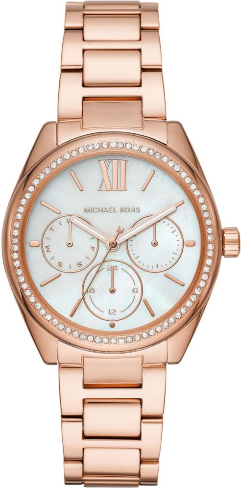 Michael Kors Women's Janelle Multifunction Rose Gold-Tone Stainless Steel Bracelet Watch 36mm MK7095 - Rose Gold