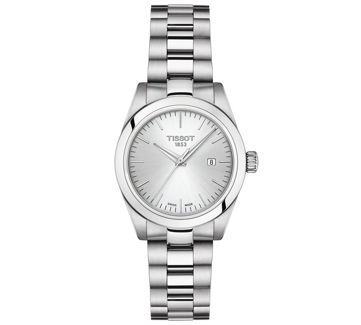 Tissot Women's Swiss T-My Lady Stainless Steel Bracelet Watch 29.3mm Gift Set - Silver