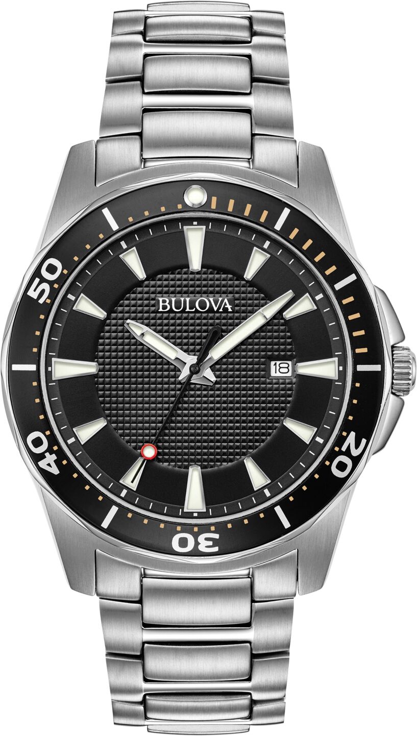 Bulova Men's Classic Silver-Tone Stainless Steel Bracelet Watch 44mm - Silver-tone