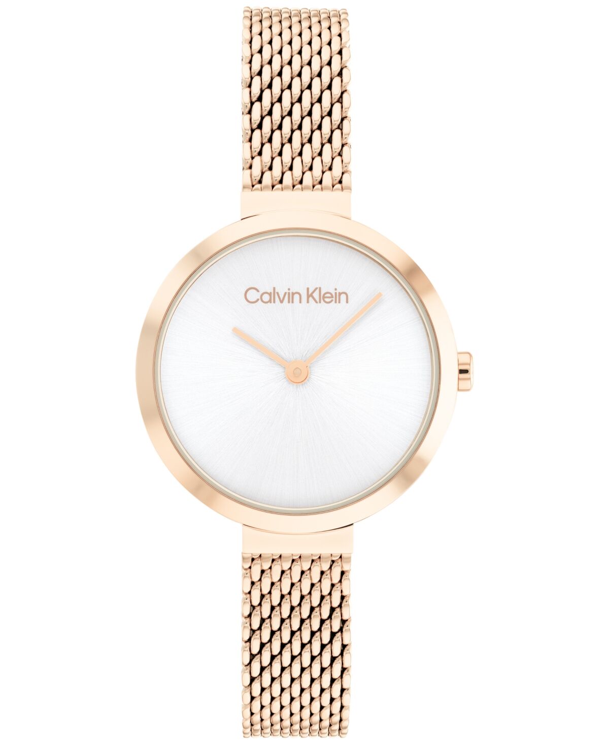 Calvin Klein Carnation Gold-Tone Mesh Bracelet Watch 28mm - Carnation Gold