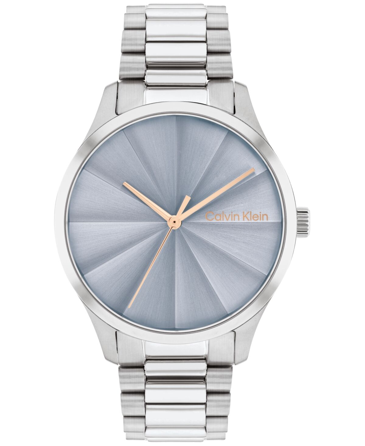 Calvin Klein Unisex 3-Hand Silver-Tone Stainless Steel Bracelet Watch 35mm - Stainless Steel
