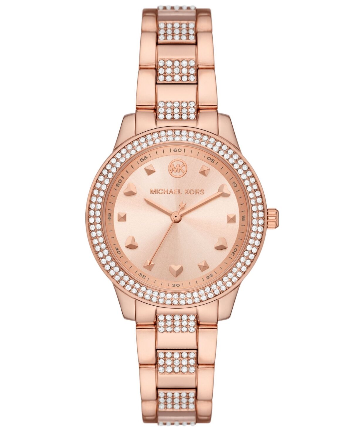 Michael Kors Women's Tibby Three-Hand Rose Gold-Tone Stainless Steel Watch 34mm and Bracelet Gift Set - Rose Gold-Tone