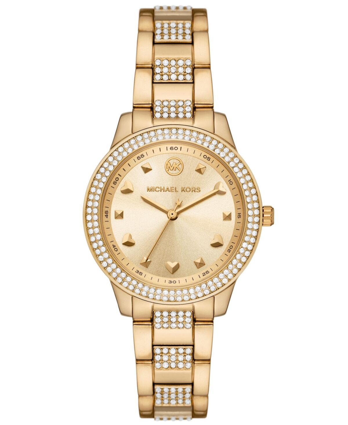 Michael Kors Women's Tibby Three-Hand Gold-Tone Stainless Steel Watch 34mm and Bracelet Gift Set - Gold-Tone