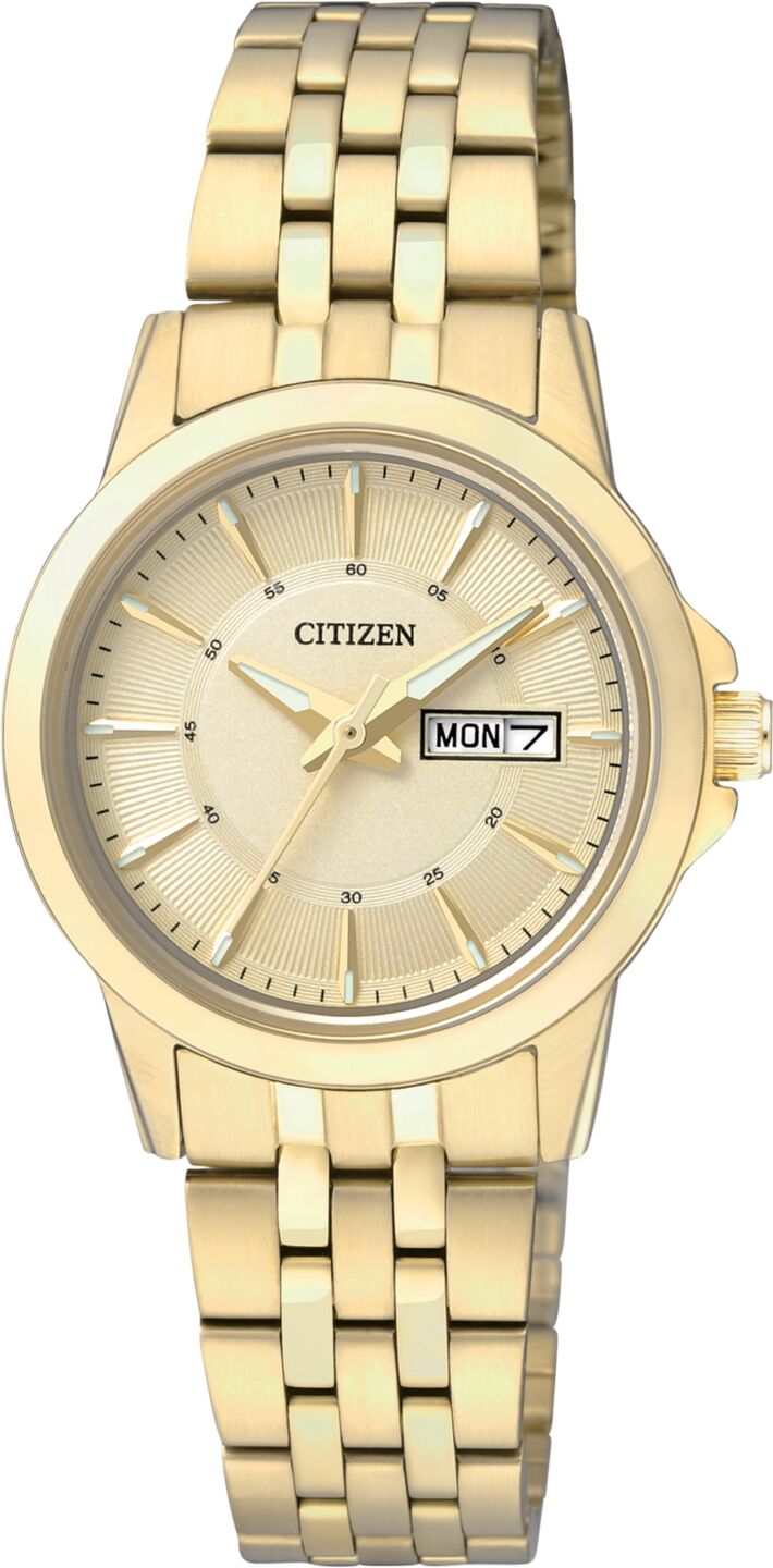 Citizen Women's Gold-Tone Stainless Steel Bracelet Watch 27mm EQ0603-59P