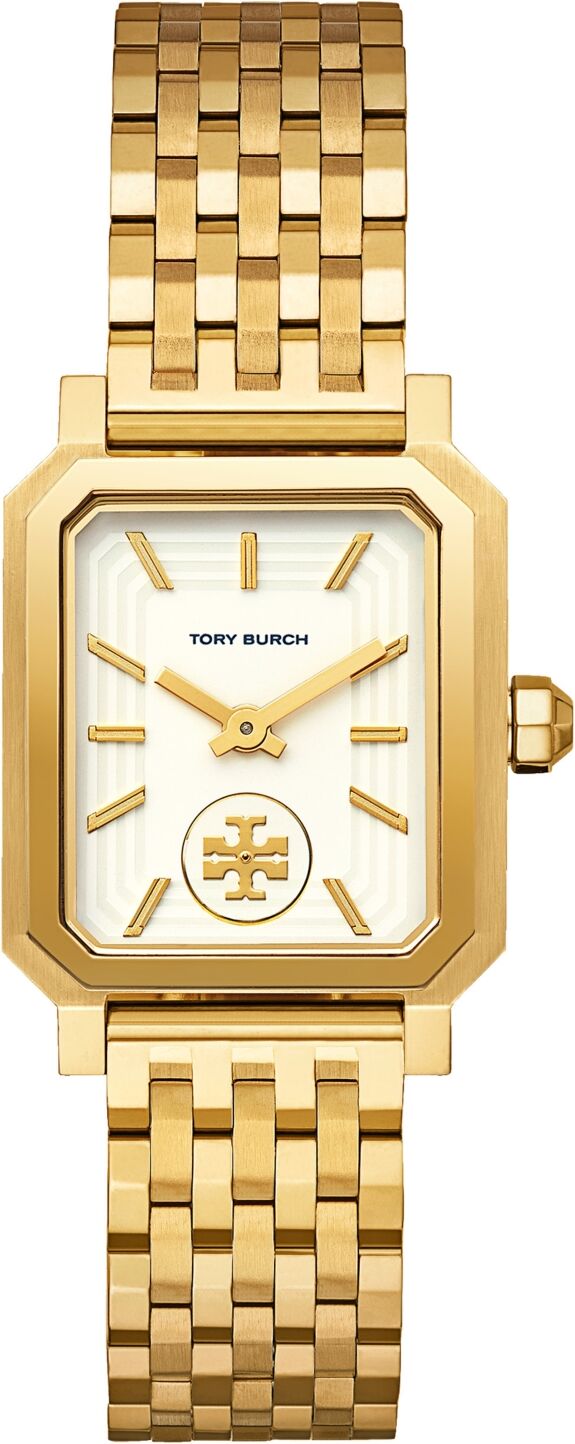 Tory Burch Women's Robinson Gold-Tone Stainless Steel Bracelet Watch 27x29mm - Gold