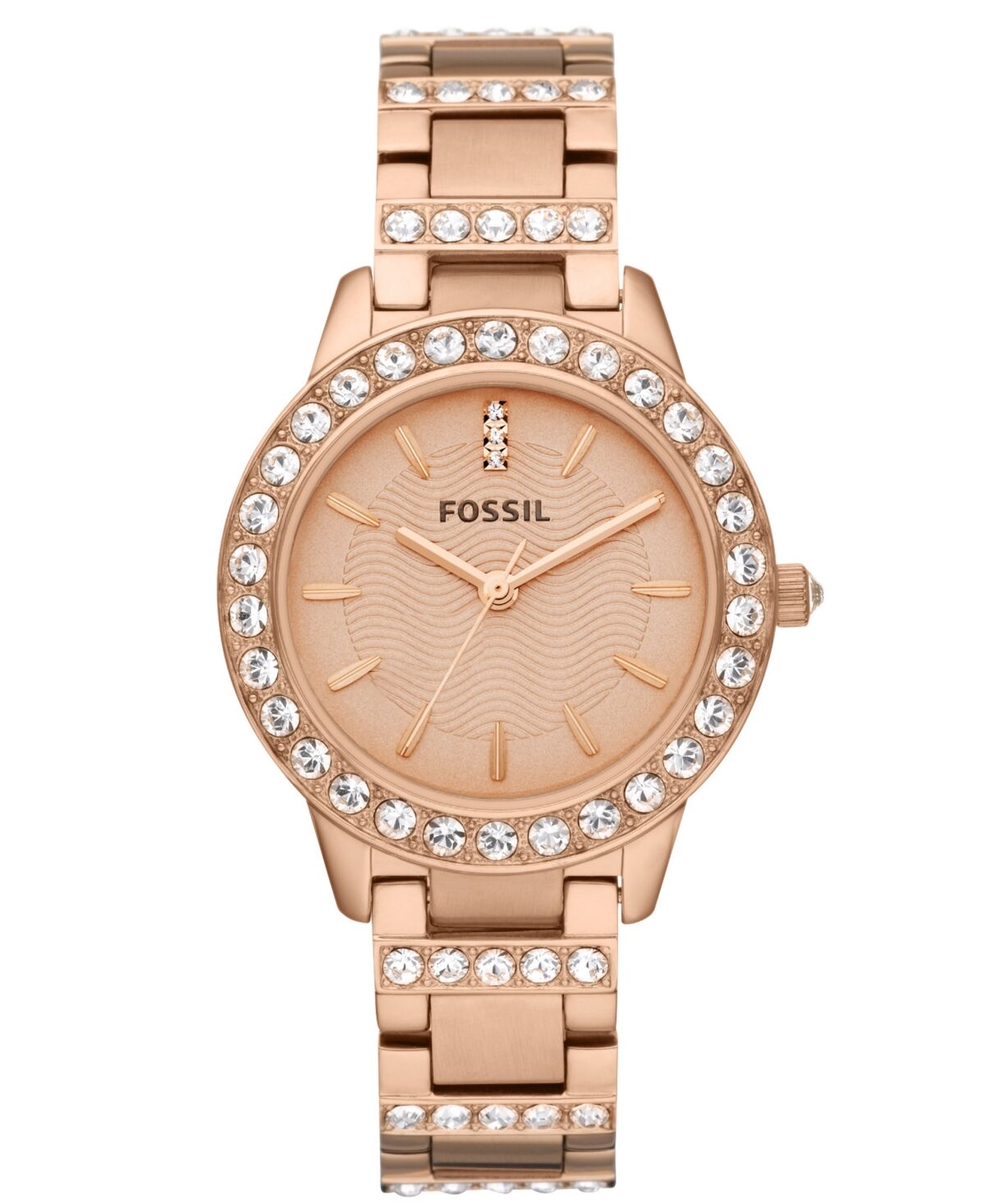 Fossil Women's Jesse Rose Gold-Tone Stainless Steel Bracelet Watch 34mm ES3020 - Rose Gold