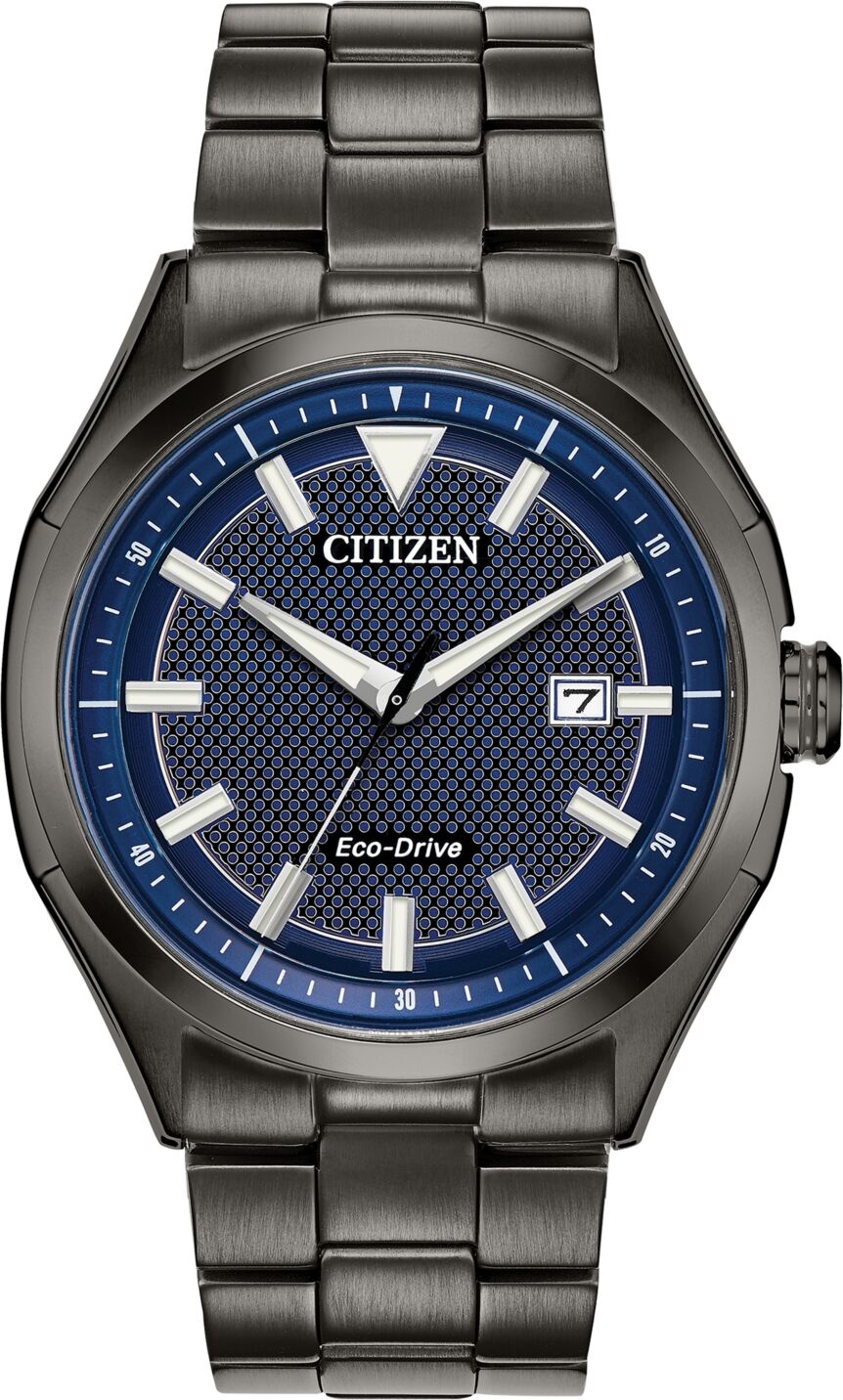 Citizen Drive From Citizen Eco-Drive Men's Wdr Black Stainless Steel Bracelet Watch 41mm - Black