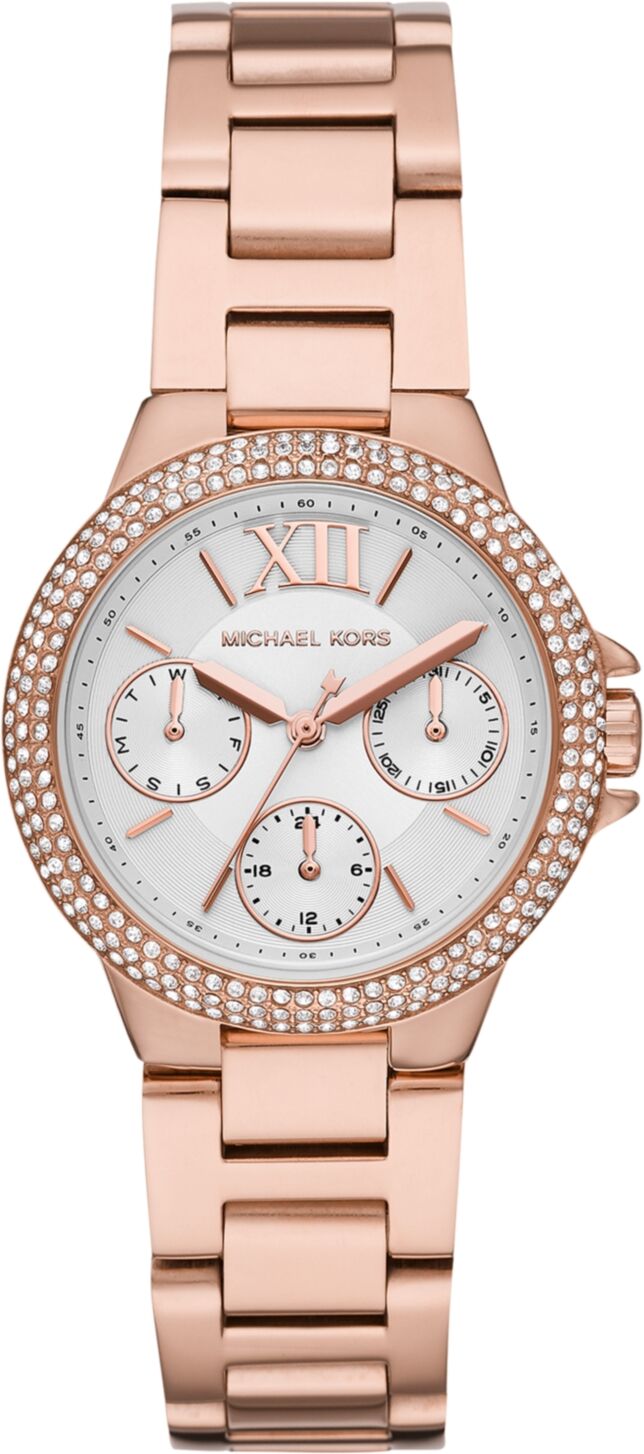 Michael Kors Camille Multifunction Rose Gold-Tone Stainless Steel Watch - Rose Gold