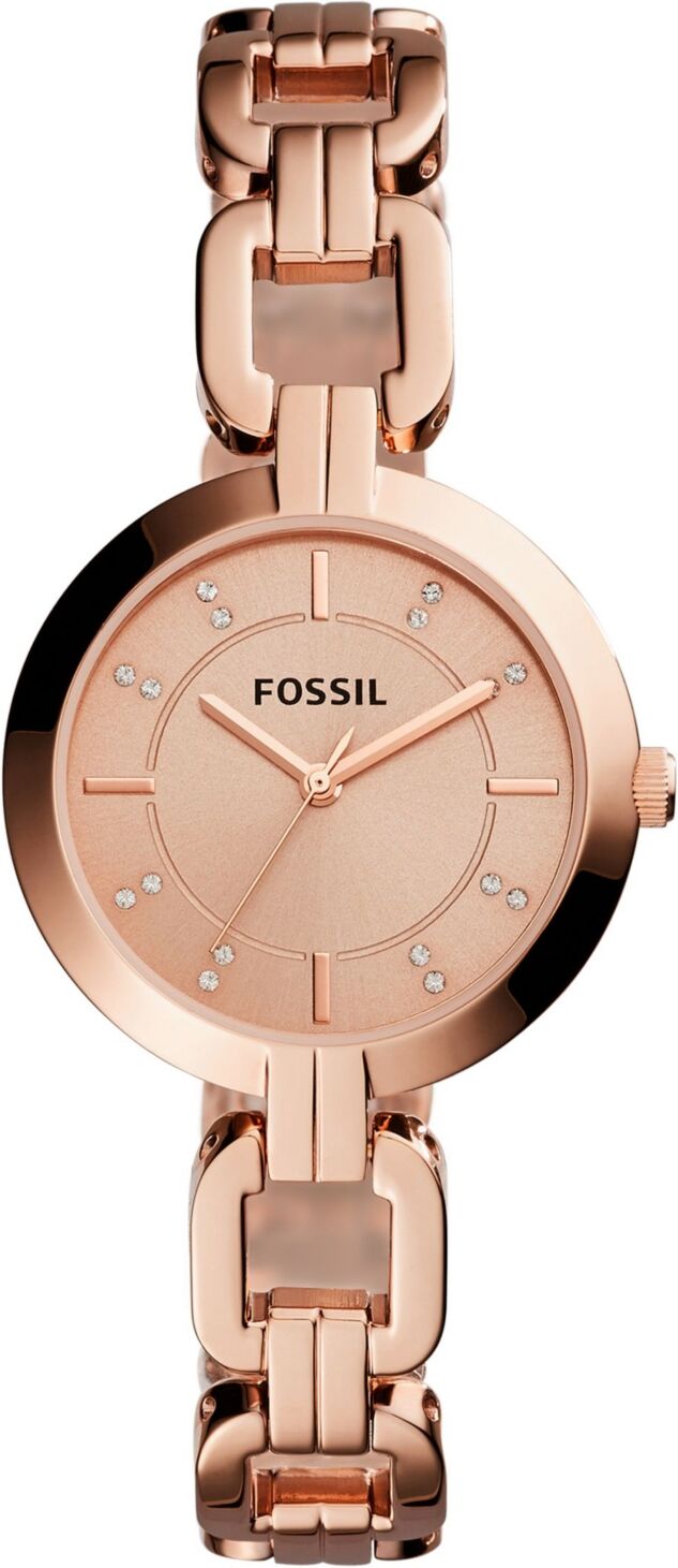 Fossil Women's Kerrigan Three Hand Rose Gold Stainless Steel Watch 32mm - Rose Gold