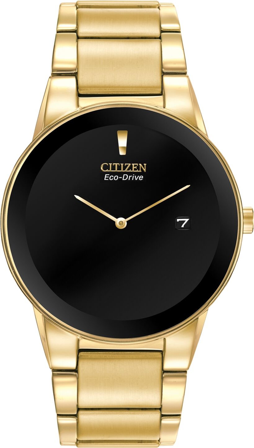 Citizen Men's Axiom Eco-Drive Gold-Tone Stainless Steel Bracelet Watch 40mm AU1062-56E