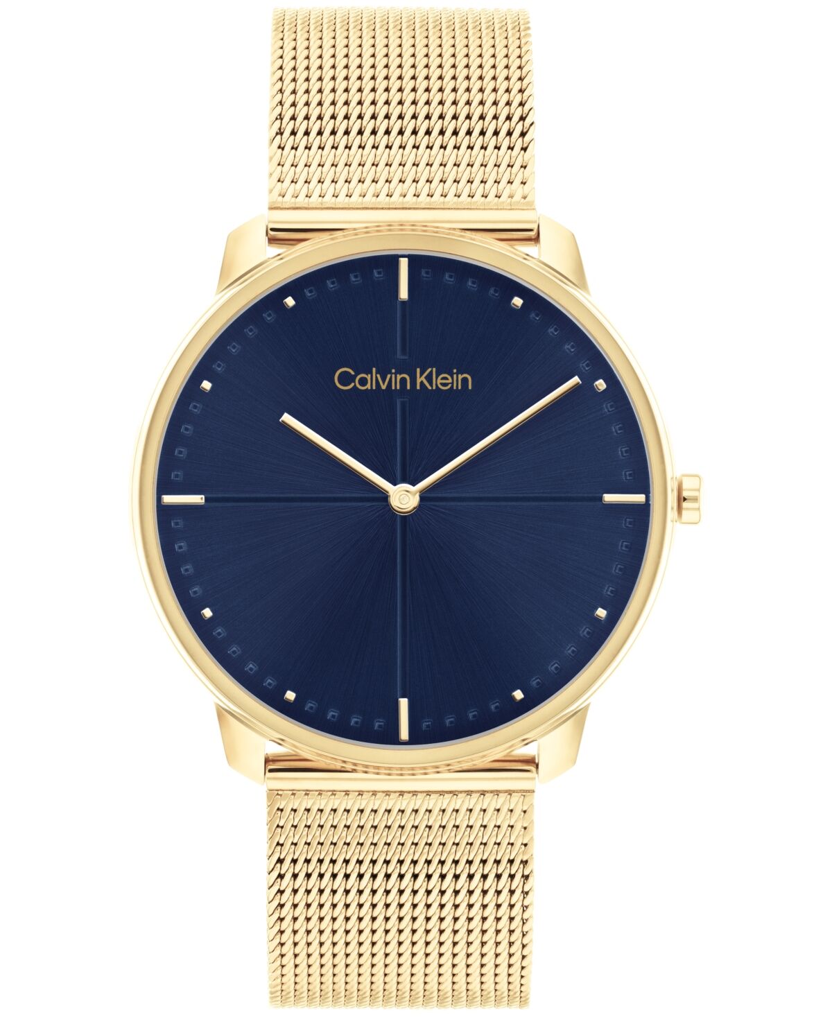 Calvin Klein Unisex Gold-Tone Stainless Steel Mesh Bracelet Watch, 40mm - Gold-Tone