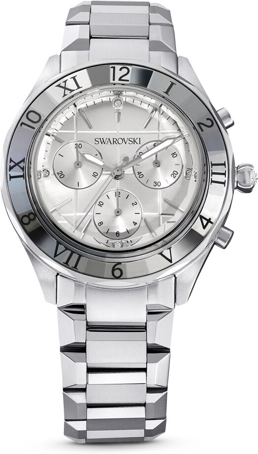 Swarovski Women's Quartz Silver Tone Stainless Steel Watch, Swiss Made 39mm - Silver