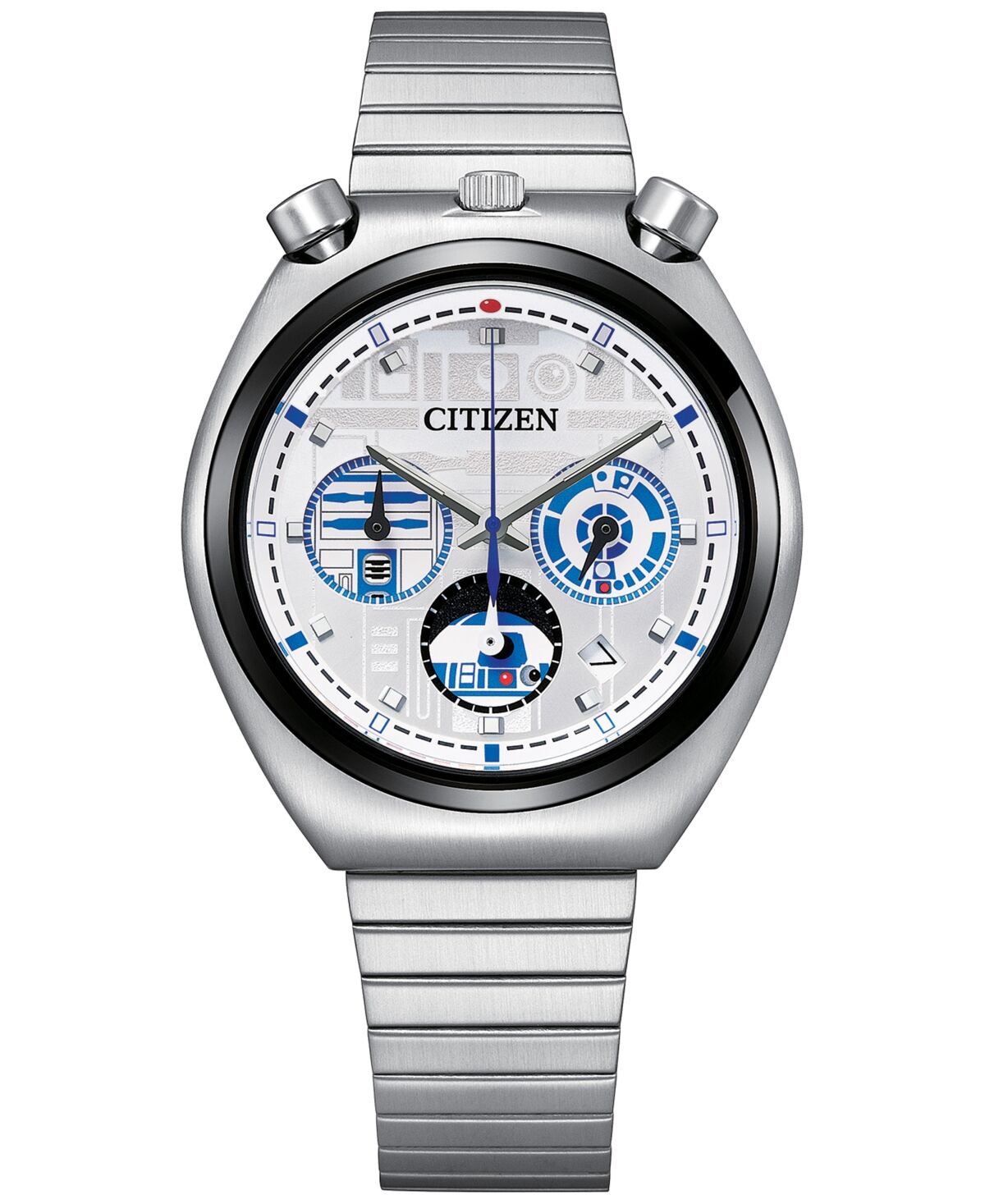Citizen Men's Star Wars R2-D2 Stainless Steel Bracelet Watch 38mm - Silver-tone