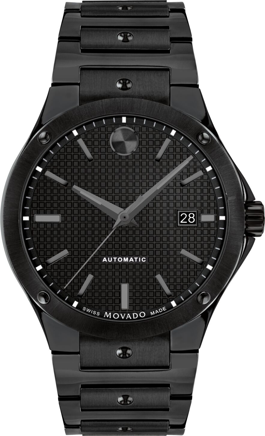 Movado Men's S.e. Automatic Swiss Auto Black Pvd Watch 41mm - Black