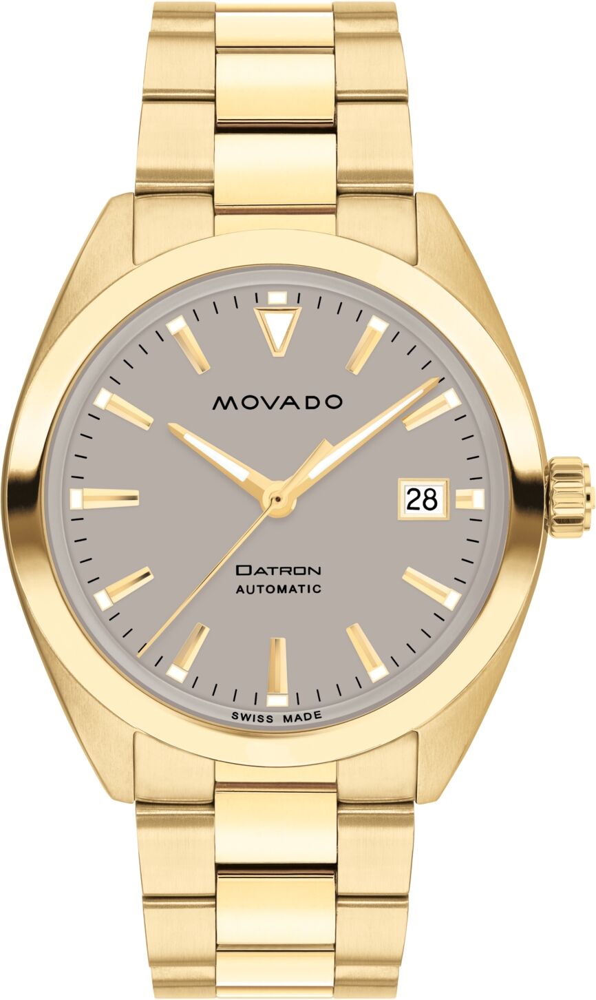 Movado Men's Datron Swiss Auto Ionic Plated Gold Steel Watch 40mm - Gold-Tone