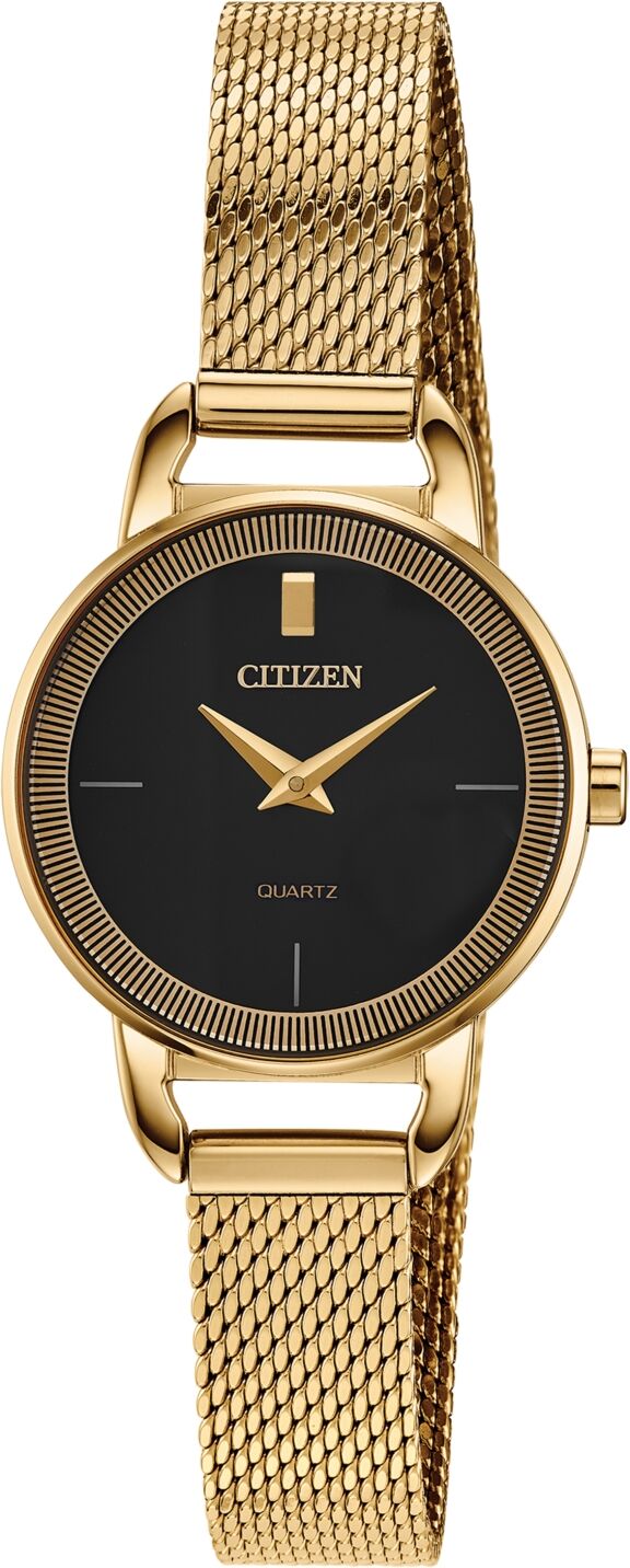 Citizen Women's Quartz Gold-Tone Stainless Steel Mesh Bracelet Watch 26mm - Gold