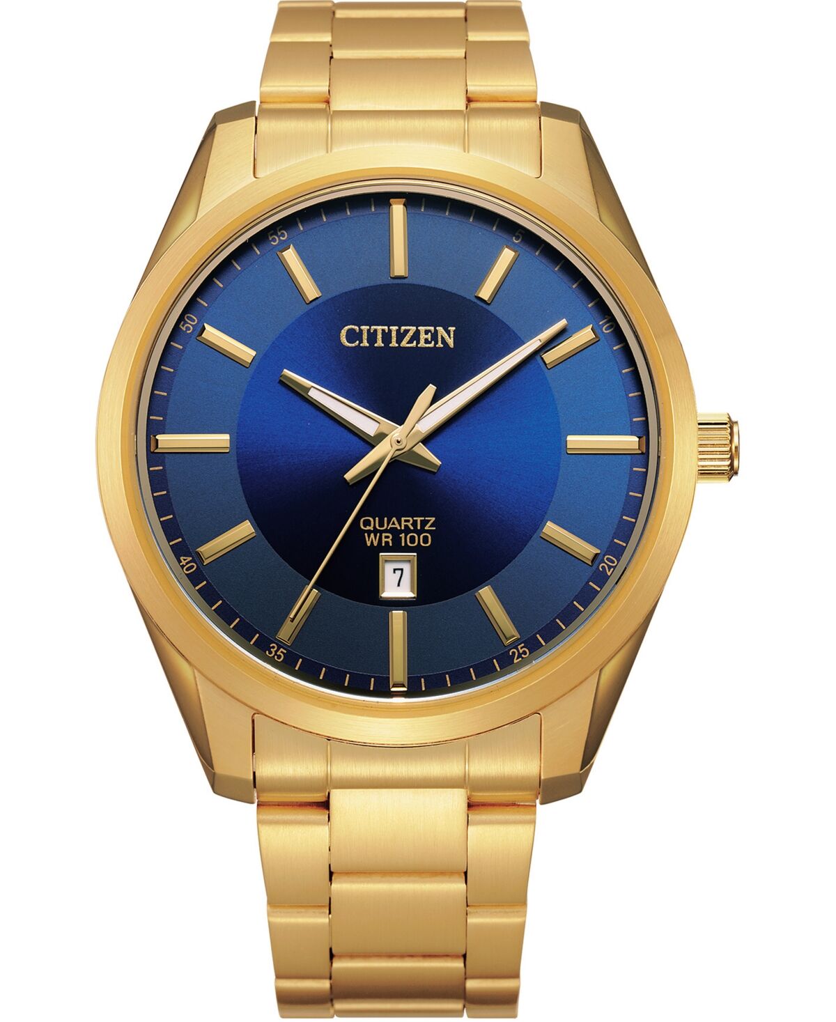 Citizen Men's Quartz Gold-Tone Stainless Steel Bracelet Watch 42mm - Gold